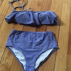 J. Crew 2 piece high waisted bikini XS and S